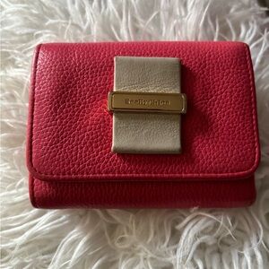 See By Chloe Pink  and Beige Leather Wallet
